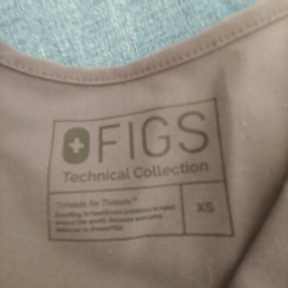 Figs womens grey 3 pocket top size XS - Picture 12 of 14